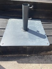 Grey Steel Garden Parasol Base