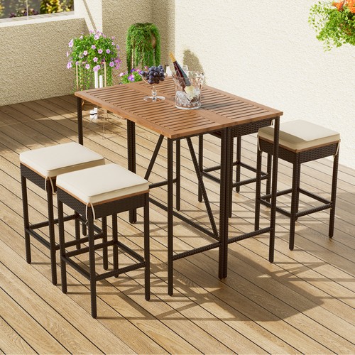 Patio dining set rattan - set,rattan, bar