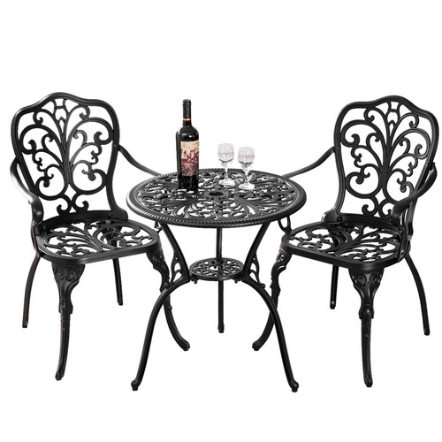 Black piece patio bistro - piece,